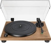 Audio-Technica AT-LPW40WN Plattenspieler mit Riemenantrieb in Braun und Schwarz - Bild 1