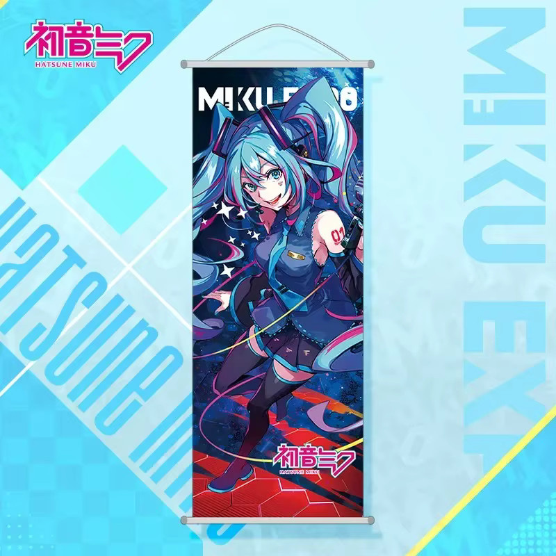 Bandai Hatsune Miku Anime Wanddeko Pfirsich Haut Scroll Poster Illustration Mehrfarbig - Bild 2