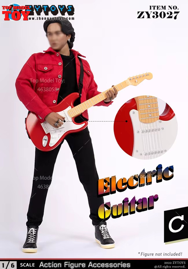 ZYTOYS ZY3027 Elektrische Gitarre, Zubehör, 1/6 Skala - Bild 5