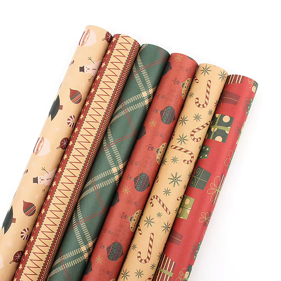 Artware Kraftpapier und Pergament Geschenkpapier in Grün, Lila und Mehrfarbig für Weihnachten, Hochzeit und Silvester - Bild 2