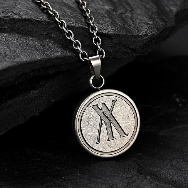 YIRAN Jewelry Anhänger, Edelstahl, Schwarz, Herren, Unisex - Bild 1