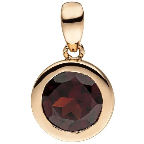 Colfem Anhänger 585 Rotgold, Granat, Unisex - Bild 1