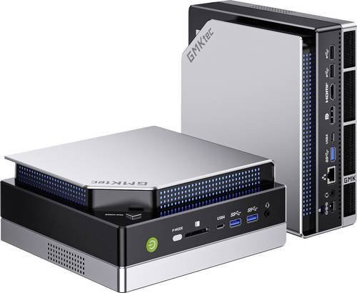 GMKtec EVO-X2-2 Workstation Mini PC mit AMD Ryzen AI Max+ 395, 128GB RAM, 2TB SSD, Silber - Bild 1