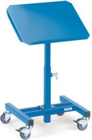 Fetra Materialständer fahrbar in brillantblau mit Höhenverstellung, B: 51 cm, T: 41 cm, H: 50 cm bis 77,5 cm - Bild 1
