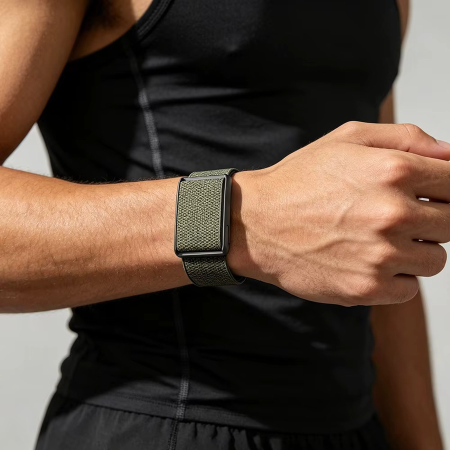 YEELUSEE Uhrenarmband Loop-Nylonband, Light grey, Unisex - Bild 3