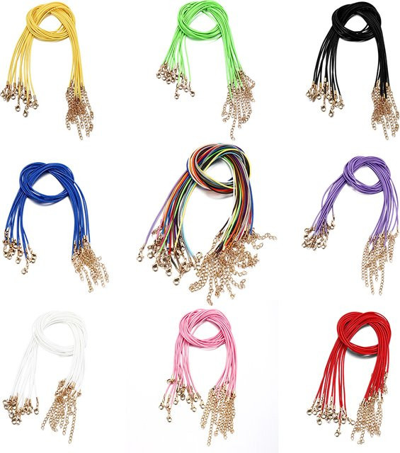 St.kunkka Fauxleder Schnur, geflochtenes Seil, 1,5 mm, bunt, Unisex - Bild 1