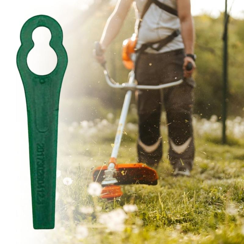 50 Stück Rasentrimmer-Ersatzklingen aus Kunststoff für Gartenkanten-Trennschienen in Rot - Bild 3