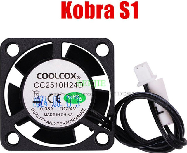 Anycubic Kobra S1 Original Ersatz Hotend Lüfter in Schwarz für FDM 3D-Drucker - Bild 1