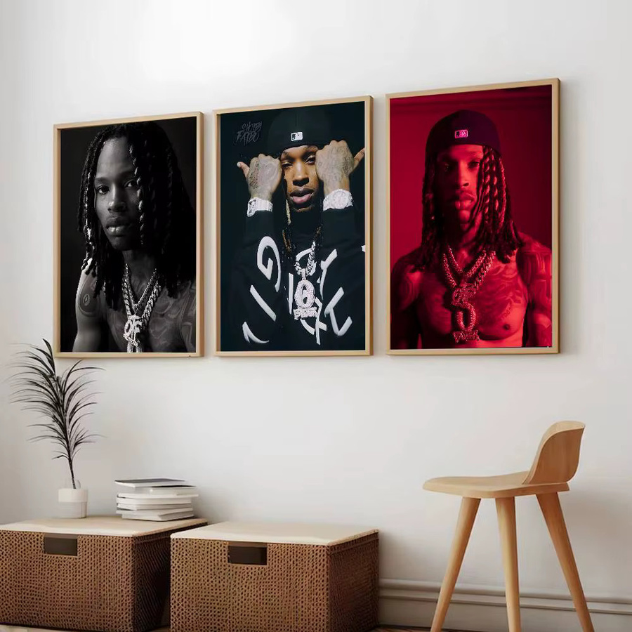 K-King Rapper Poster, selbstklebender und wasserfester Wandaufkleber in Mehrfarbig, B/H: 20 x 20 cm - Bild 6