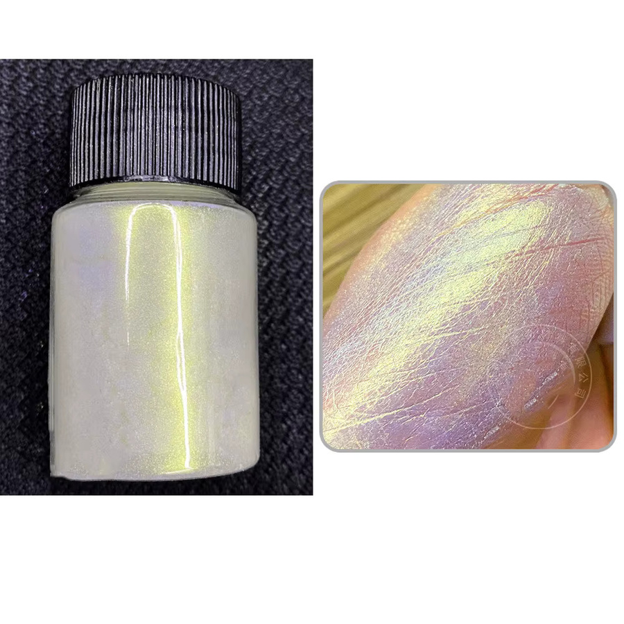 MingLee Nagelpigment Glitter Aurora, Weiß, 10 g, Unisex - Bild 2