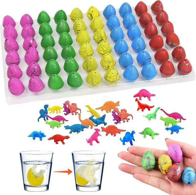 JOKEJOLLY Mini Schlüpfen Dinosaurier Ei Spielzeug, Bunt, 10-teiliges Set - Bild 1