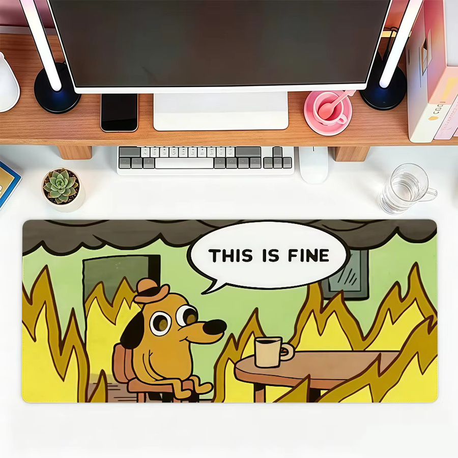 Großes und wasserdichtes Hunde-Mauspad für Gaming und Büro in Multicolour - Bild 5