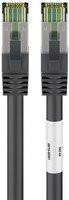 Goobay CAT 8.1 Patchkabel S/FTP RJ45 Ethernet LAN Kabel Schwarz 1,0 m - Bild 1