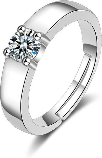 Lucky Star Jewelry Ring, Moissanite-Diamant, Kupfer, Weiß, Unisex - Bild 1