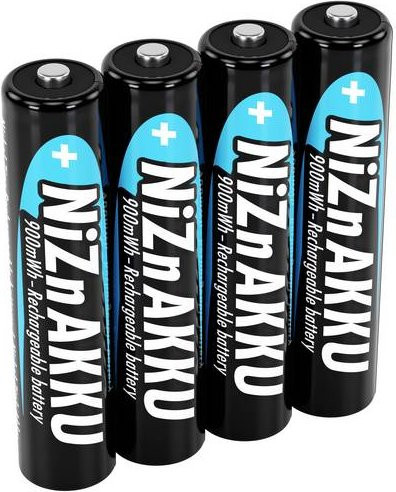 Ansmann HR03 Micro AAA NiZn Akku 550 mAh 1.6V 4er-Pack Multicolor - Bild 1