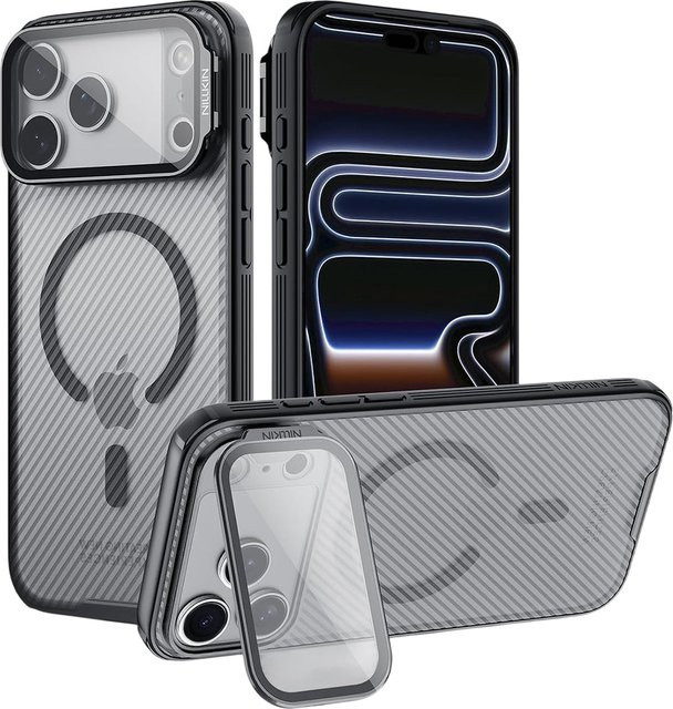 Nillkin CamShield Prop MagSafe-Hülle für Apple iPhone 18 Pro Max und iPhone 17 Pro Max, Schwarz Transparent - Bild 1