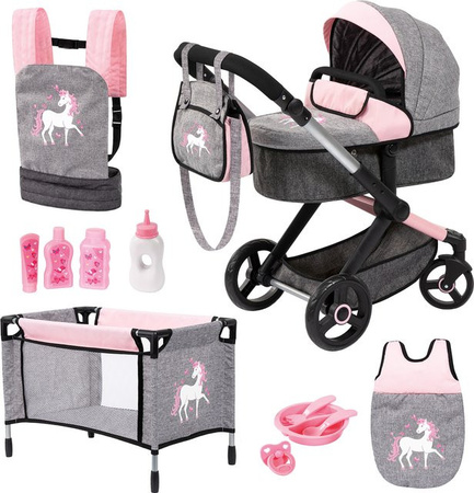 BAYER DESIGN Xeo Kombi-Puppenwagen-Set