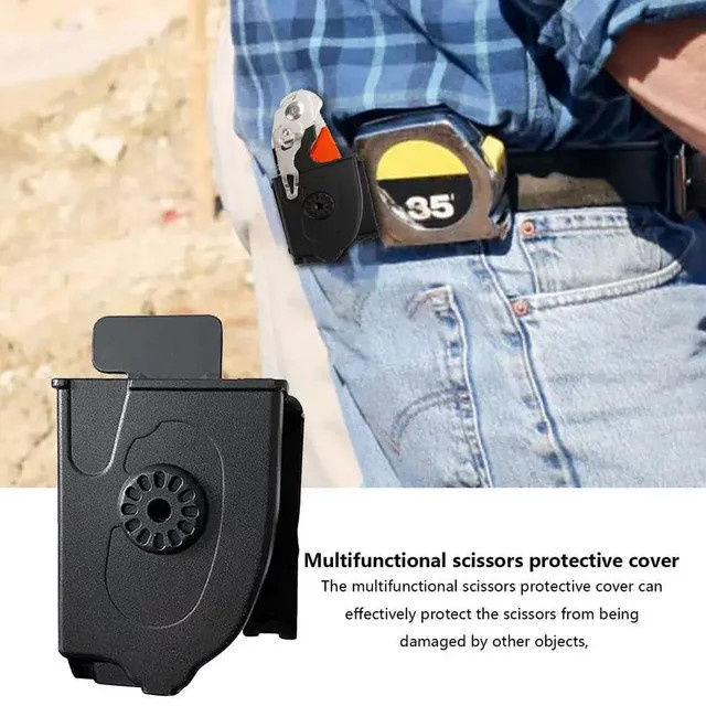 Praktische medizinische Trauma-Raptor-Schere mit Holster und Scheide in Schwarz - Bild 1