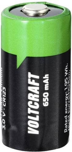 Voltcraft Spezial-Akku CR123 Lithium 3V Button-top mit 650 mAh - Bild 1
