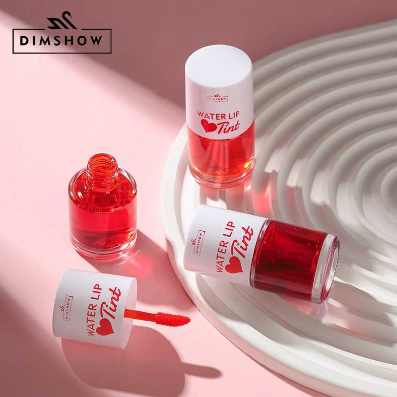 dimshow Lipgloss, Rot, 2-in-1 Matt Lip Glaze Tint, Unisex - Bild 3