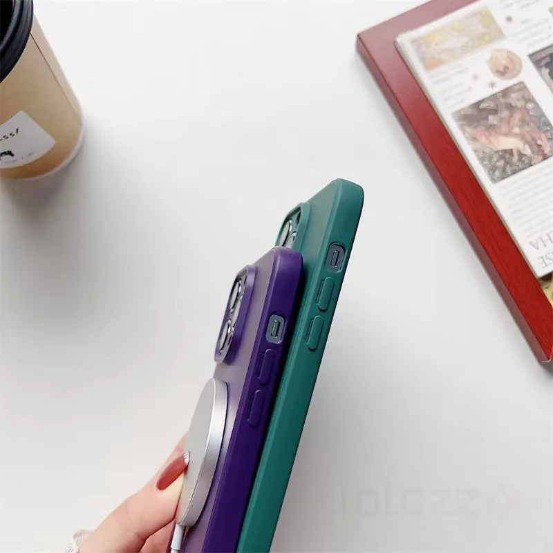 Stoßfeste Handyhülle für Apple iPhone 17 16 15 14 13 12 11 Pro Max mit Magnetverschluss und Trageschlaufe in Lila - Bild 4