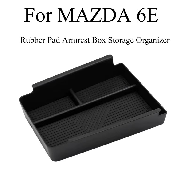 SHUN SOON Armlehnen-Ablagebox für Mazda 6E mit Bluetooth-Funktion und kabellosem Ladepad in Schwarz - Bild 3