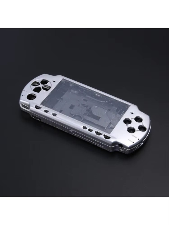 APWIKOGER Ersatzgehäuse-Set für PSP2000 Spielkonsole in Transparent mit Tasten-Kit im Retro-Design - Bild 3