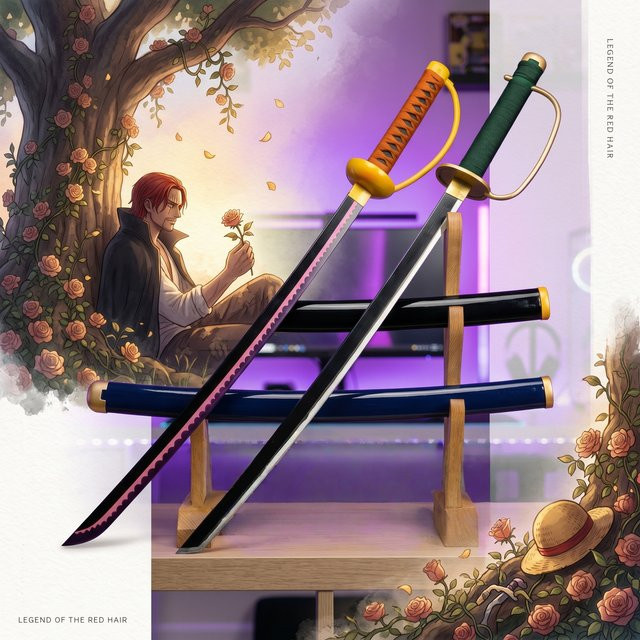 Bandai One Piece Shanks Katana, Cosplay Requisiten-Schwert, Kunststoff - Bild 1