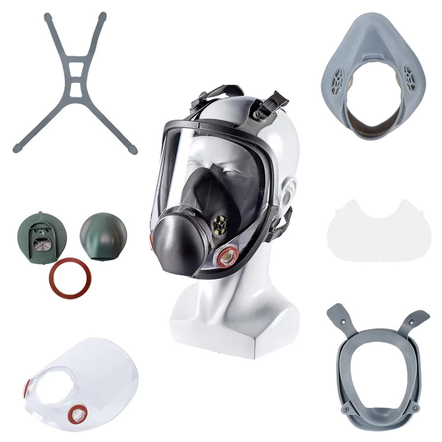 3M Ersatzteile für Gasmasken Atemschutzmasken Kopfgurt und Mund-Nasen-Schutz aus Kunststoff - Bild 1