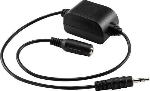 SpeaKa Professional Audio 2.0 Erdschleifen-Isolator und 3,5 mm Klinke Verlängerung in Schwarz - Bild 1
