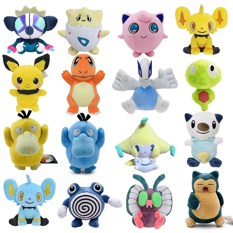 TAKARA TOMY Pokémon Litwick Shinx Grafaiai Oshawott Jirachi Caterpie Butterfree Geodude, Plüschpuppen - Bild 3