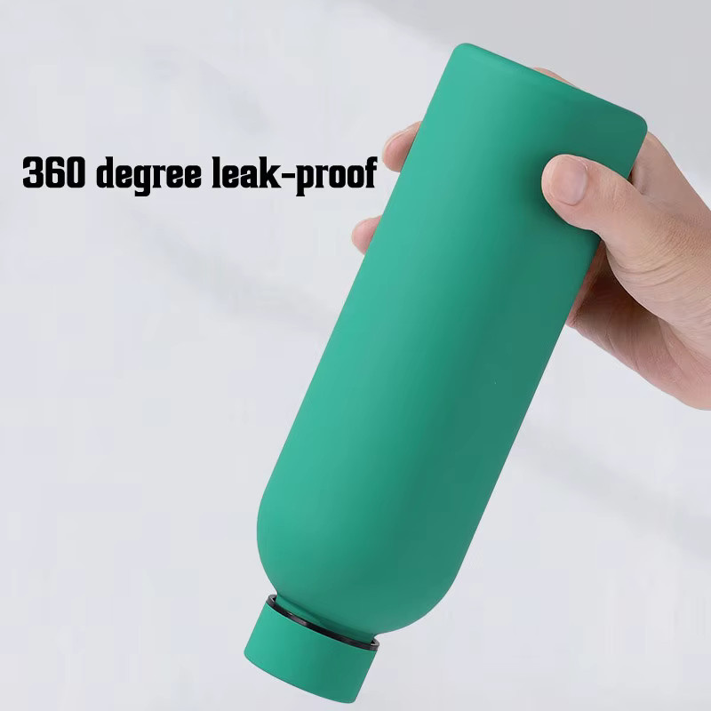 Feeyue Thermoskanne aus Edelstahl in Grün, isolierte Wasserflasche für Outdoor und Sport, 500–1000 ml - Bild 5