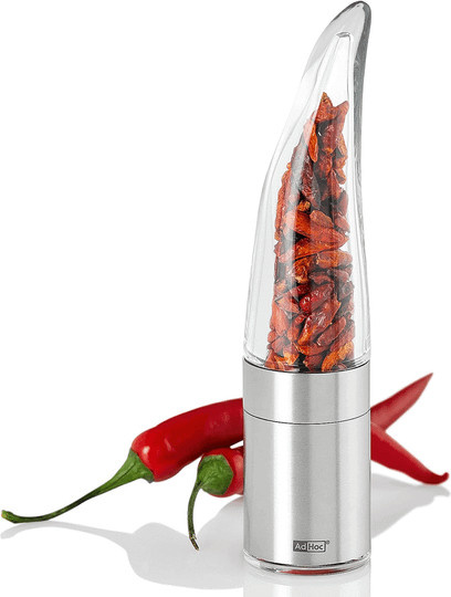Ad Hoc Chilischneider aus Acryl und Edelstahl, transparent/silber, B/T/H: 20,5 x 25,0 x 6,0 cm - Bild 1