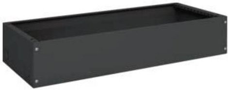 Hager FZ664A Universalsockel für FR+FS Schränke, Schwarz, B: 105,0 cm, T: 40,0 cm, H: 20,0 cm - Bild 1