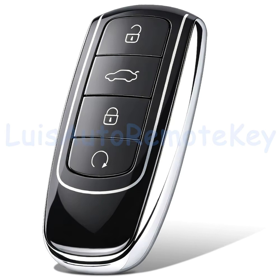 DIYKEY 4-Tasten-Gehäuse Smart-Fernbedienung Autoschlüssel-Hülle Ersatz für Chery Tiggo 8 Plus Tiggo 8 Pro OMODA in Schwarz - Bild 3