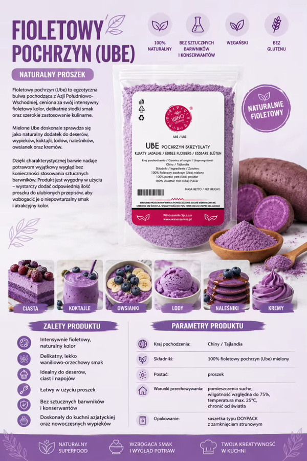 MATCHA Purple UBE Yam Winged Powder 50 g - Bild 3