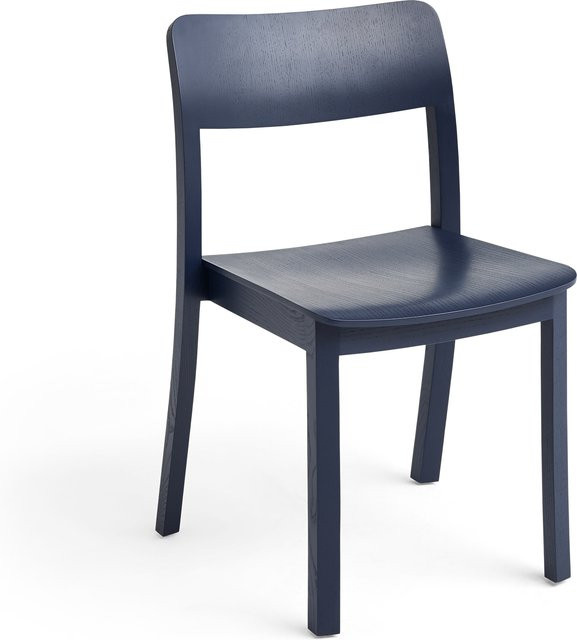 HAY Pastis Stuhl aus Massivholz in Blau - Bild 1