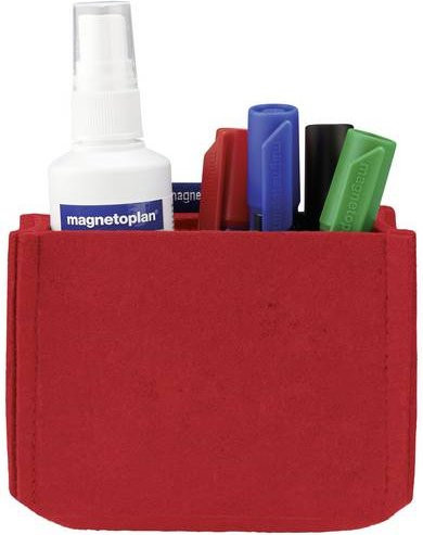 Magnetoplan magnetoTray MEDIUM Stifteköcher magnetisch Rot B/T/H: 13,0 x 10,0 x 6,0 cm - Bild 1