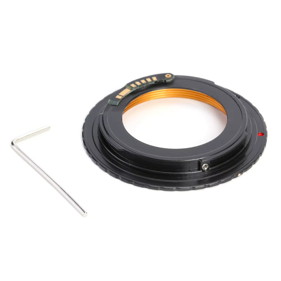 ALLOYSEED AF-Adapter M42 auf Canon EF mit elektronischem Chip, verstellbar, Schwarz - Bild 4