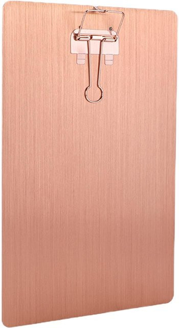 GoolRC Klemmbrett aus Metall in Rose Gold, aufhängbares und verschleißfestes Zeichenbrett aus rostfreiem Eisen - Bild 1