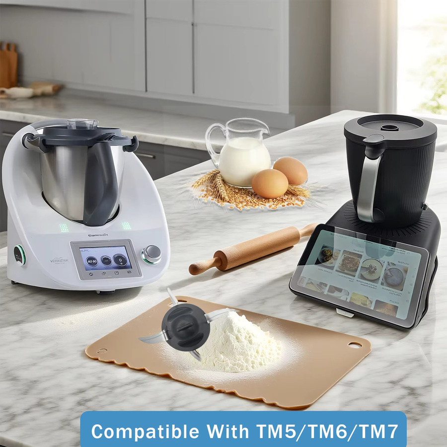 Vorwerk Mixer Klingen Schutz für Thermomix TM7 in Schwarz zum Kneten von Teig - Bild 6