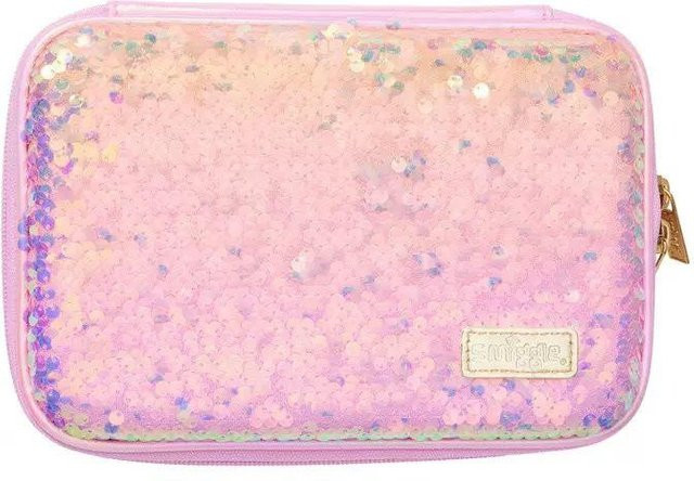Smiggle Federtasche mit Blumen- und Schmetterlingsdesign in Pink, B/H/T: 22,5 x 15,5 x 5 cm - Bild 1