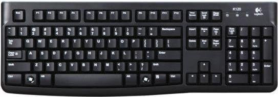 Logitech K120 for Business Tastatur USB-A Schwarz Nordisch Layout - Bild 1