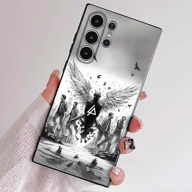 Band L-Linkin P-Park Handyhülle aus weichem TPU für Samsung Galaxy S23 Serie in Grau - Bild 1