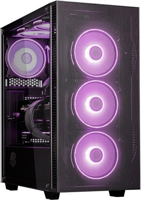 ONE GAMING Entry Gaming PC AN869 in Schwarz mit RTX 3050, Ryzen 5 8400F, 16GB RAM und 480 GB NVMe SSD, Windows, Wi-Fi und Bluetooth - Bild 1