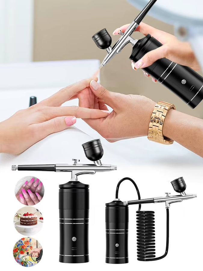 Cooskr Airbrush Mit Kompressor, Schwarz - Bild 7
