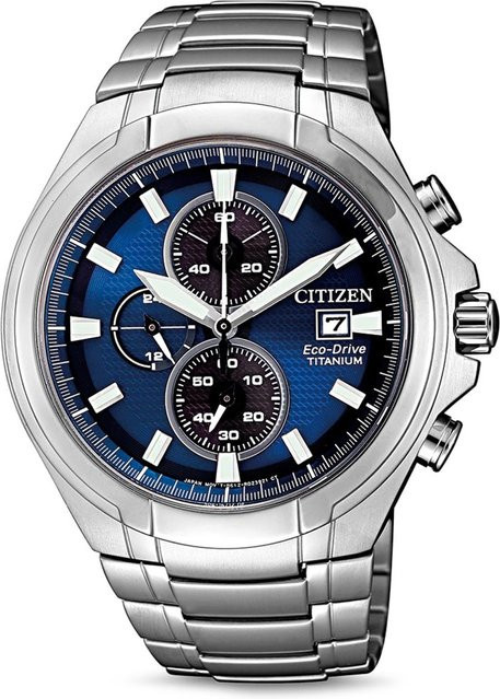Citizen Chronograph, Solar, Titanium, Blau, 43 mm, Herren - Bild 1