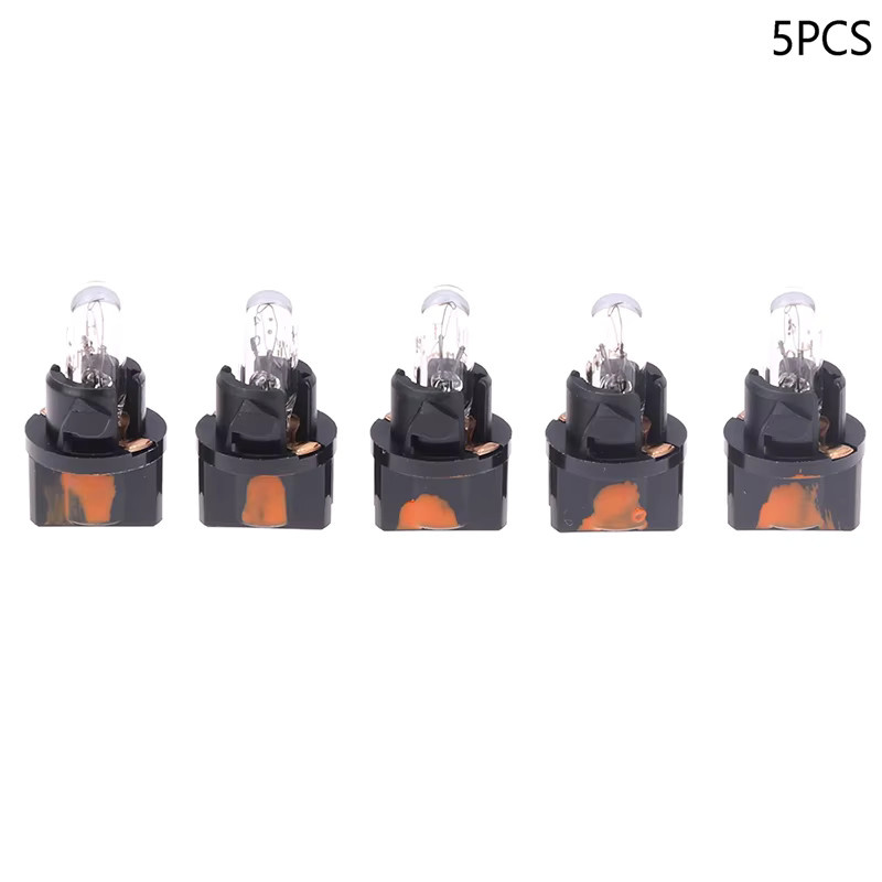 Gmarty 5er Set V-2 Glühbirnen für Auto-Instrumentenbeleuchtung, 12V 1,2W, transparent - Bild 3