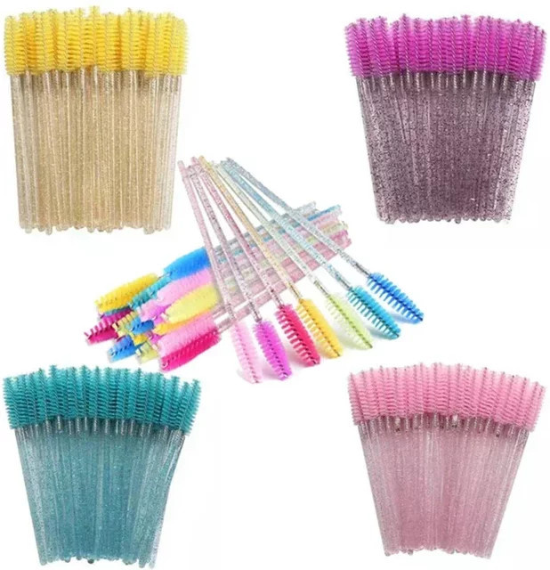 RUZOFO Wimpernbürsten, 100 Stück, Pink, Unisex - Bild 1