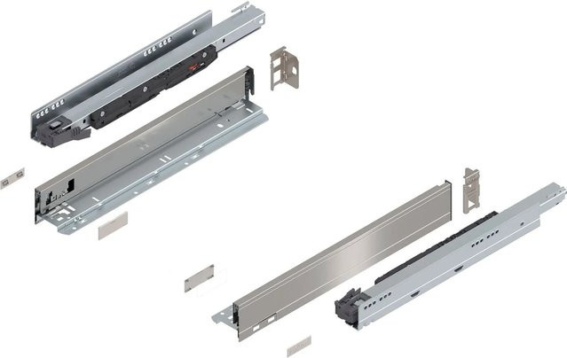 Blum Legrabox Pure Set Schubladensystem mit Blumotion Soft-Close, Nennlänge: 450 mm, Tragkraft: 70 kg, Farbe: Silber, Material: Edelstahl gebürstet - Bild 1
